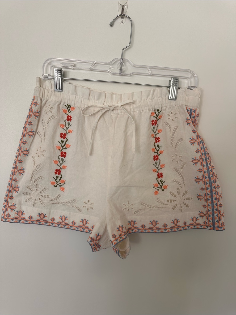 Sezane white embroidered Math shorts - Picture 4 of 10